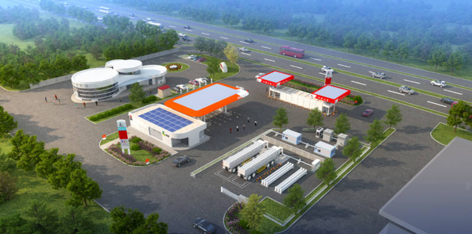 “五位一体”，国内首座氢电油气合建站在大连自贸片区开建！