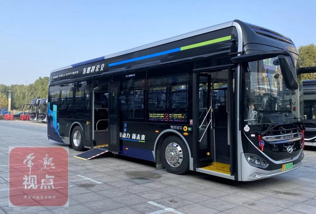 氫車熟路常熟20輛氫能源公交車正式投運採用海格第五代氫能源公交