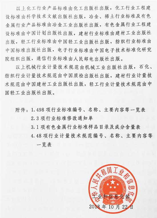 中华人民共和国工业和信息化部公告 2018年 第54号 新闻 中国汽车工业协会